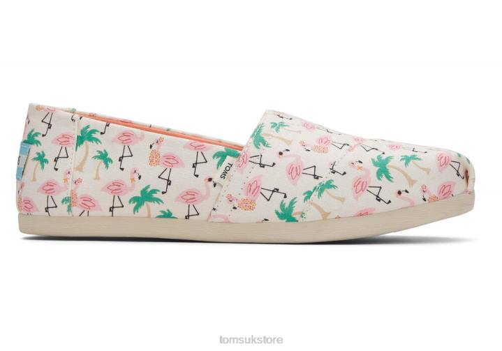 GB Toms Women Flamingo Alpargata Light Sand Shoes P6JB106 Comfortable and Stylish Toms UK Shoes Find the perfect Toms espadrilles that suits your style